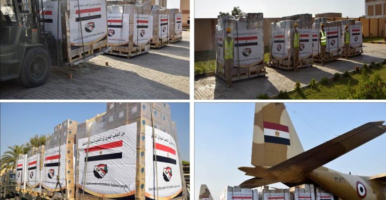 مصر ترسل مساعدات عاجلة إلى السودان