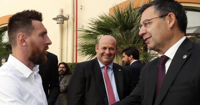 رحيل ميسي يهدد رئيس برشلونة بالسجن