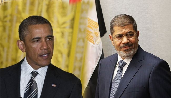 باراك أوباما ومحمد مرسي