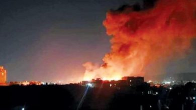 حريق في محطة وقود بطرابلس في ليبيا