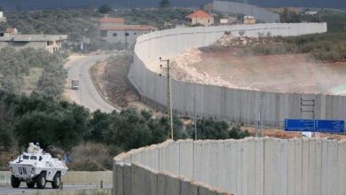 حدود لبنان وفلسطين
